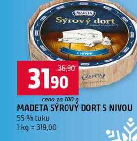 MADETA SÝROVÝ DORT S NIVOU 55% tuku