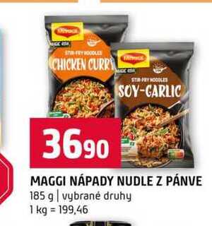 MAGGI NÁPADY NUDLE Z PÁNVE 185 g vybrané druhy 