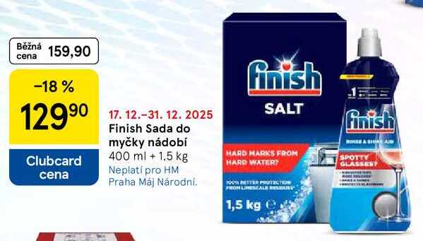 Finish Sada do myčky nádobí, 400 ml + 1,5 kg