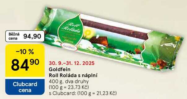 Goldfein Roll Roláda s náplní, 400 g 