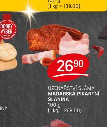 MAĎARSKÁ PIKANTNÍ SLANINA 100 g 