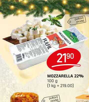 MOZZARELLA 22% 100 g
