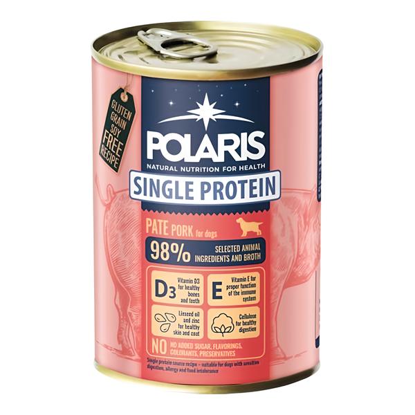 Polaris Single Protein Paté konzerva pro psy vepřová