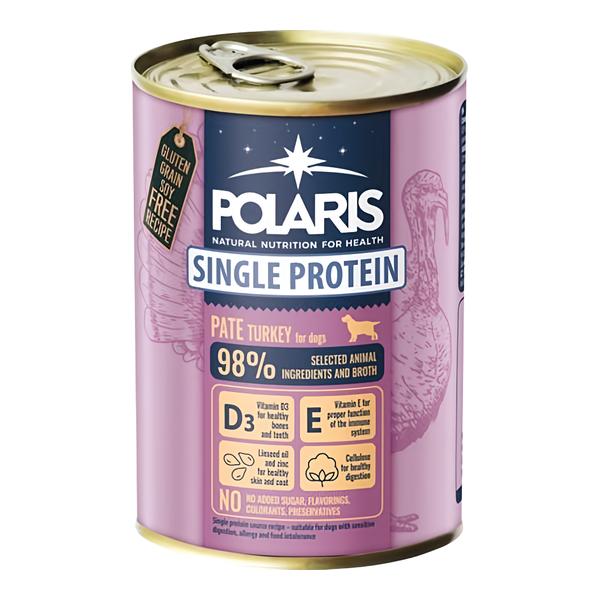 Polaris Single Protein Paté konzerva pro psy krůtí
