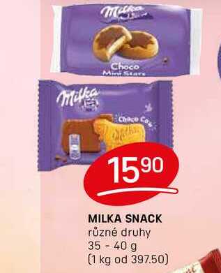 MILKA SNACK různé druhy 35-40 g