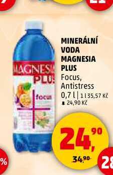MINERÁLNÍ VODA MAGNESIA PLUS, 0,7 l