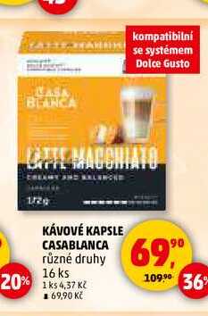 KÁVOVÉ KAPSLE CASABLANCA, 16 ks