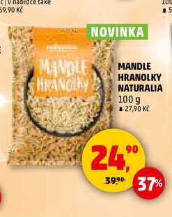 MANDLE HRANOLKY NATURALIA, 100 g 