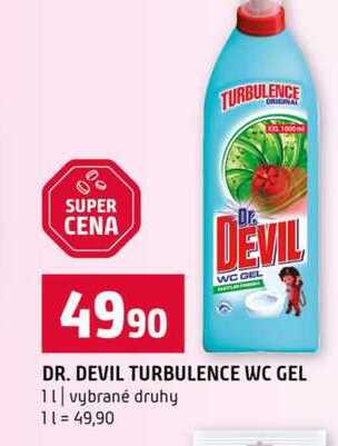 DR. DEVIL TURBULENCE WC GEL 1l vybrané druhy