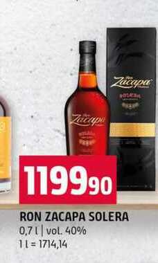 RON ZACAPA SOLERA 0,7l vol. 40% 
