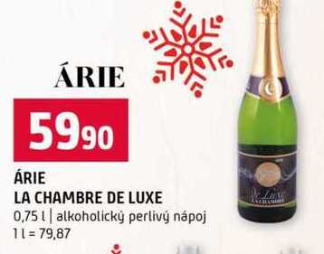 ÁRIE LA CHAMBRE DE LUXE 0,75l alkoholický perlivý nápoj