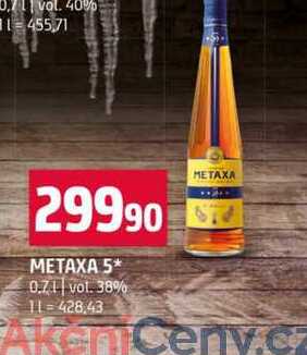 METAXA 5* 0.7l vol. 38% 