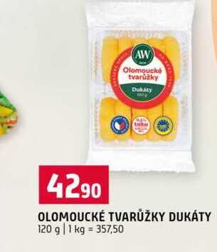 OLOMOUCKÉ TVARŮŽKY DUKÁTY 120 g 