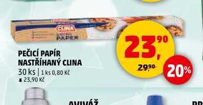 PEČICÍ PAPÍR NASTŘÍHANÝ CLINA, 30 ks