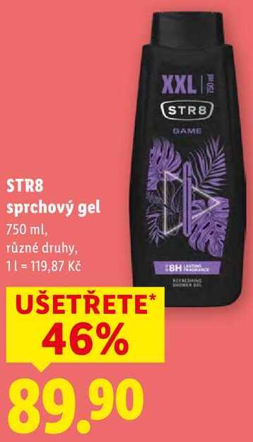 STR8 sprchový gel, 750 ml