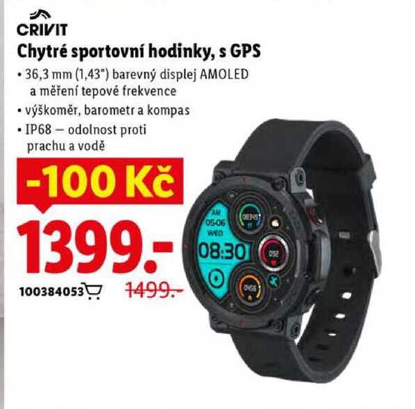 Chytré sportovní hodinky, s GPS