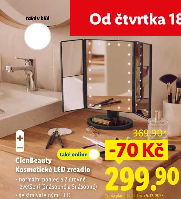 CienBeauty Kosmetické LED zrcadlo