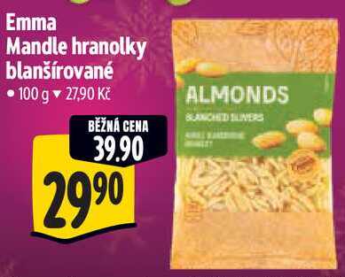 Emma Mandle hranolky blanšírované, 100 g 