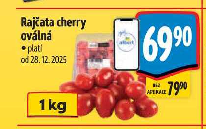 Rajčata cherry oválná 1 kg