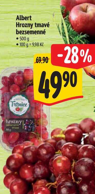 Albert Hrozny tmavé bezsemenné 500 g 