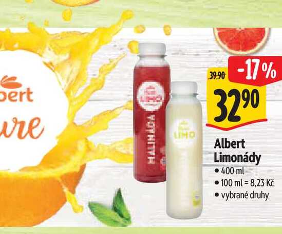   Albert Limonády 400 ml  