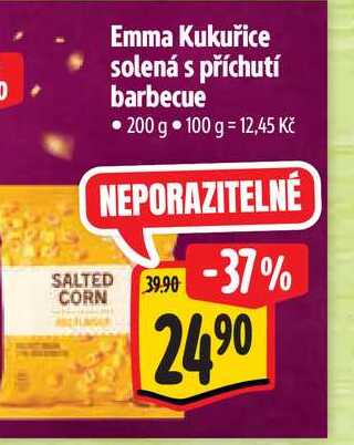   Emma Kukuřice solená s příchutí barbecue 200 g 