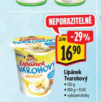  Lipánek Tvarohový  130g 