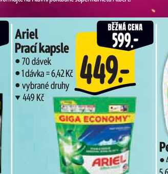 Ariel Prací kapsle 70 dávek 