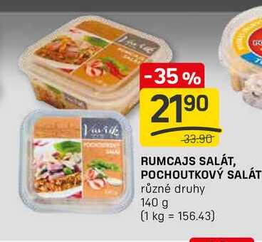 RUMCAJS SALÁT, POCHOUTKOVÝ SALÁT různé druhy 140 g
