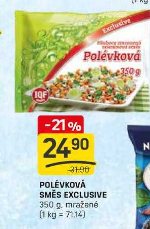 POLÉVKOVÁ SMĚS EXCLUSIVE 350 g, mražené