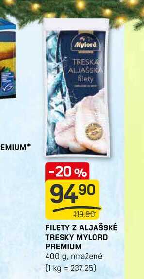 FILETY Z ALJAŠSKÉ TRESKY MYLORD PREMIUM 400 g