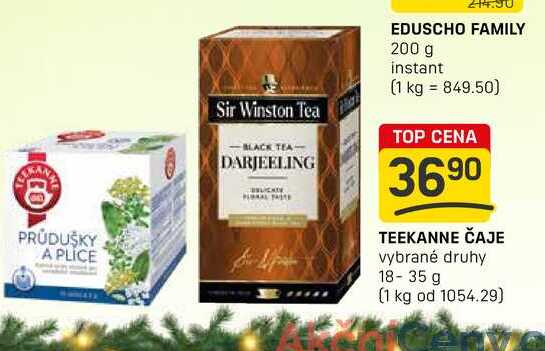 TEEKANNE ČAJE vybrané druhy 18-35 g