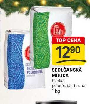 SEDLČANSKÁ MOUKA hladká, polohrubá, hrubá 1 kg 