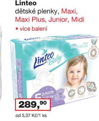 Linteo dětské plenky, více druhů