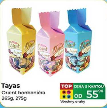Tayas Orient bonboniéra 265g, 275g 