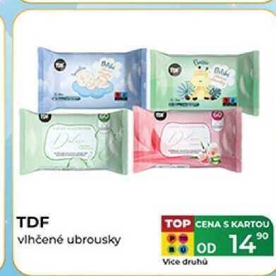 TDF vlhčené ubrousky 
