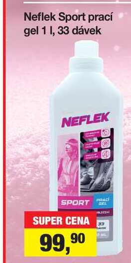 Neflek Sport prací gel 1 1, 33 dávek
