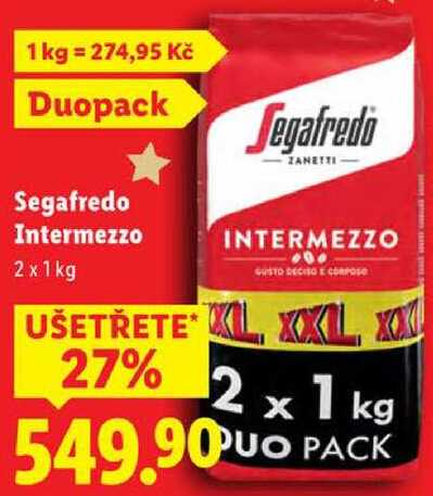 Segafredo Intermezzo, 2x 1 kg