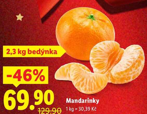 Mandarinky, 2,3 kg
