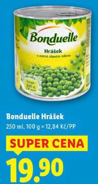 Bonduelle Hrášek, 250 ml