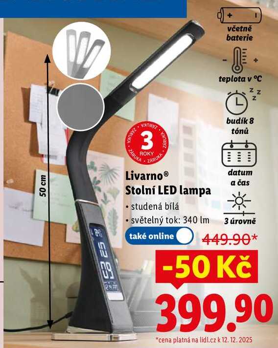 Livarno Stolní LED lampa