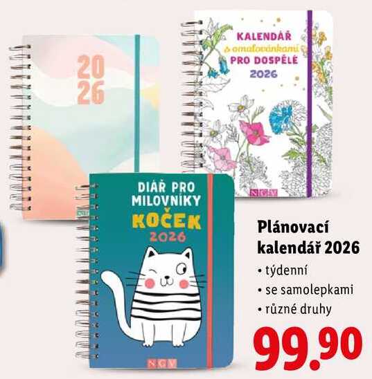 Plánovací kalendář 2026 