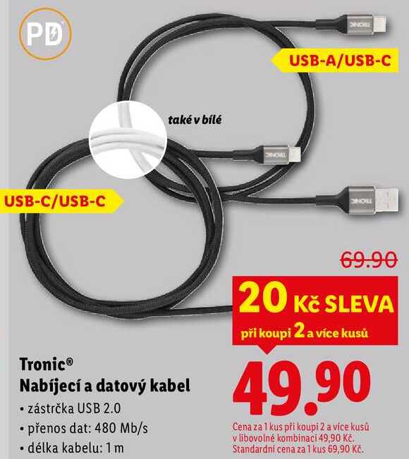 Tronic Nabíjecí a datový kabel