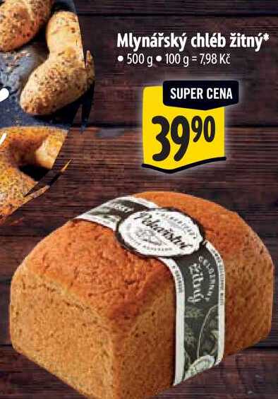 Mlynářský chléb žitný 500 g 