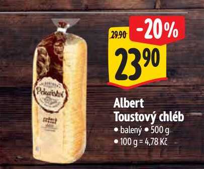   Albert Toustový chléb balený 500 g 
