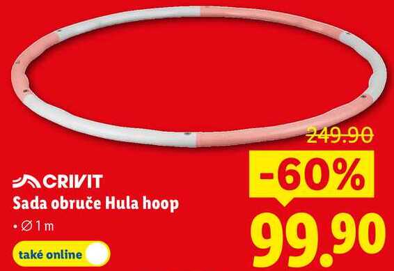 CRIVIT Sada obruče Hula hoop 