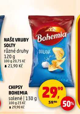 CHIPSY BOHEMIA, 130 g