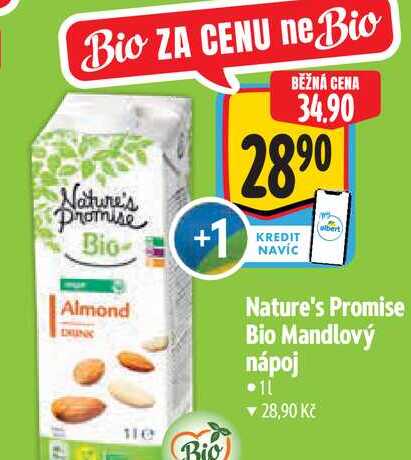  Nature's Promise Bio Mandlový nápoj  1 l