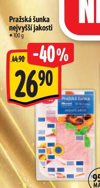 Pražská šunka nejvyšší jakosti 100 g
