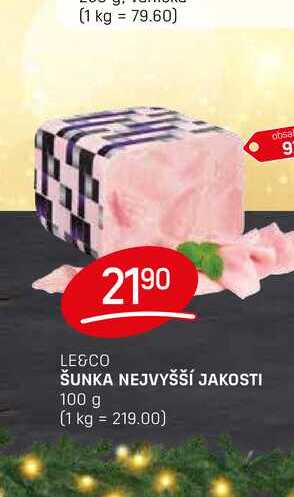 ŠUNKA NEJVYŠŠÍ JAKOSTI 100 g